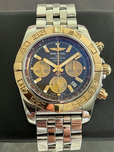 breitling two tone chronomat|breitling chronomat for sale.